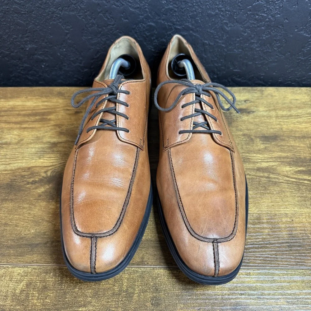 Cole Haan Cambridge C11990 Tan Leather Split Toe‎ Oxford Mens 11 M